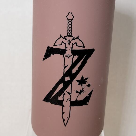 The Legend Of Zelda Glass Bottle w/ Rubber Grip & Screw On Lid by Culturefly - Picture 2 of 7